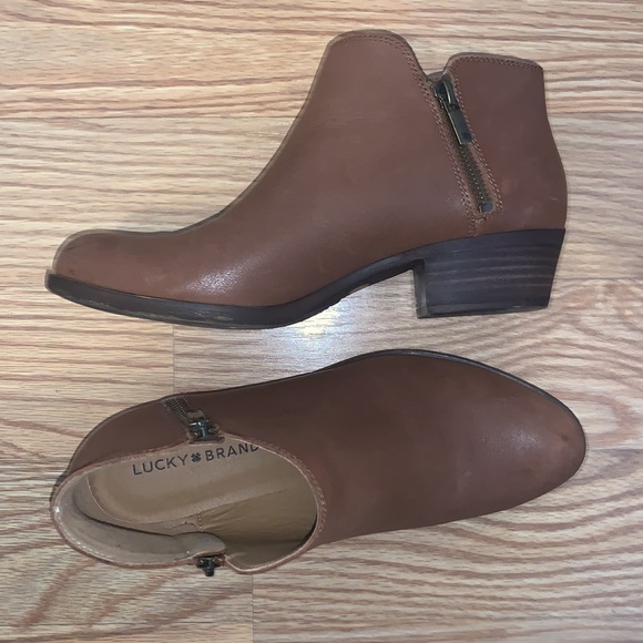 Lucky Brand-Women's Basel Leather Booties 8.5 - Picture 7 of 8